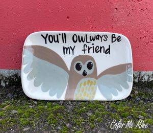 Henderson Owl Plate