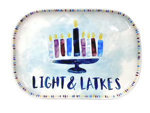 Henderson Hanukkah Light & Latkes Platter