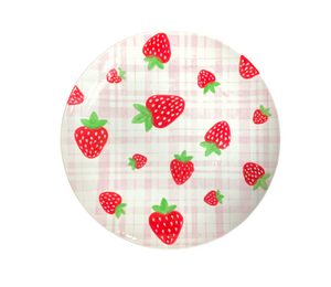 Henderson Strawberry Plaid Plate