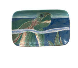 Henderson Swimming Turtle Plate