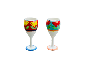 Henderson Floral Wine Glass Set